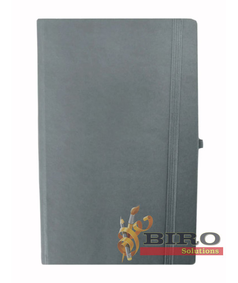 Agendă nedatată Lizy ECL, 130 × 210 mm, hârtie ivory, pagini liniate, cu elastic